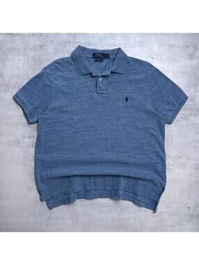 Y2K Polo Ralph Lauren 00s Blue Polo Shirt